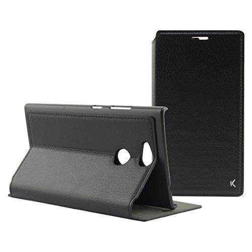 Ksix MFX3490FU81 - Funda Folio Slim para Xperia L2 con Soporte, Color Negro