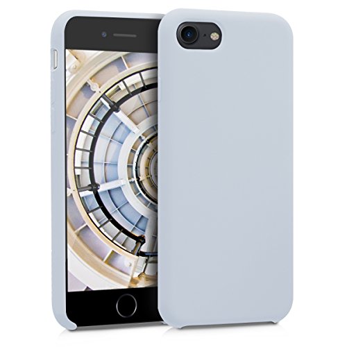 kwmobile Funda Compatible con Apple iPhone 7/8 / SE (2020) - Carcasa de TPU para móvil - Cover Trasero en Gris Claro Mate