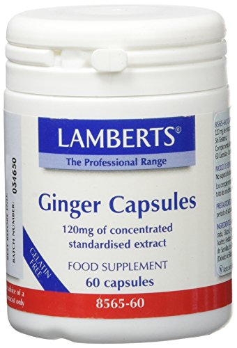 Lamberts Raíz de Jengibre 120mg - 60 Cápsulas