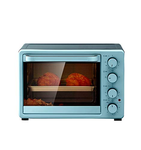 L.BAN Horno automático multifunción, 25 litros de Gran Capacidad, botón de Cuatro rotaciones, Control de Temperatura Independiente, Ventana Grande, horneado Uniforme