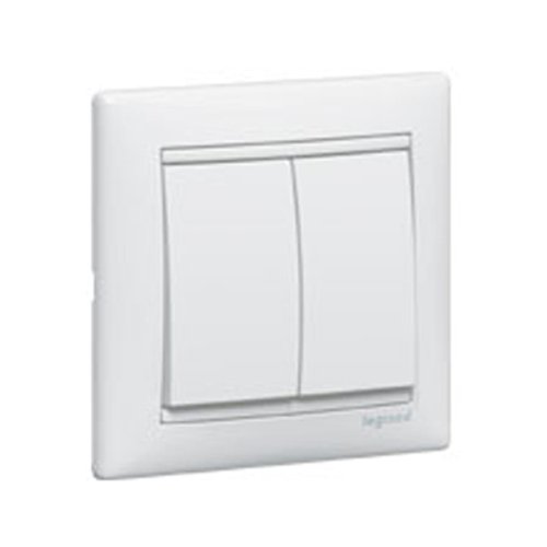 Legrand valena - Pulsador doble blanco