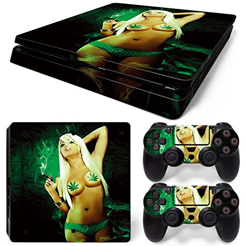 Mcbazel Calcomanías de la Serie de patrón Pegatinas de Piel de Vinilo para PS4 Slim (Sexy Girl)