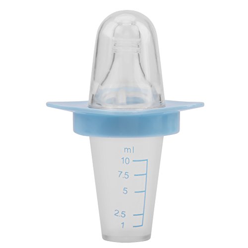 Micro Biberón Biberón Dispensador Infantil para Bebés y Bebés, Jeringa Dosificadora, Material de Silicona para El Pezón, Vaso Medidor de PP para Medicamentos, Agua, Leche, Jugo -10 ml