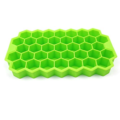 Molde de silicona para hacer hielo con forma de panal de abeja para modelar tartas, chocolate, bandeja de hielo, cubo, miel, helado, cocina, bricolaje, herramientas de hornear, elegir: colores al azar