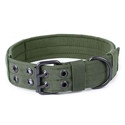 mothcattl Cuello de Entrenamiento para Exteriores Resistente al Desgaste de Nylon para Perros, Material Resistente, Utilizado Durante Mucho Tiempo Verde XL (55-63cm)