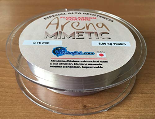 NYLON MONOFILAMENTO ARENA MIMETIC 0.16 - 1000m 5,80kg