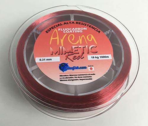 NYLON MONOFILAMENTO ARENA MIMETIC RED 0.31 - 1000m ROJO 19kg