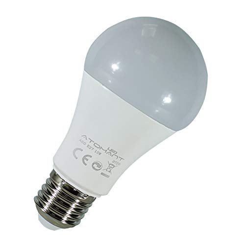 Pack 5x Bombilla A60 15w. Equivalencia 150 Watios. Color Blanco Frio (6500K). no Regulable, 1450 lumenes. A++