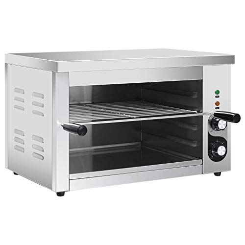 pedkit Salamandra Gastronorm Eléctrica Catering Horno Tostador Hornillo Eléctrico Acero Inoxidable 3000 W 58 x 40 x 38 cm