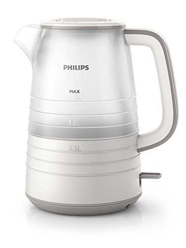 Philips Daily HD9334/20 - Hervidor de Agua, 2400 W, 1.5 Litros, Color Blanco