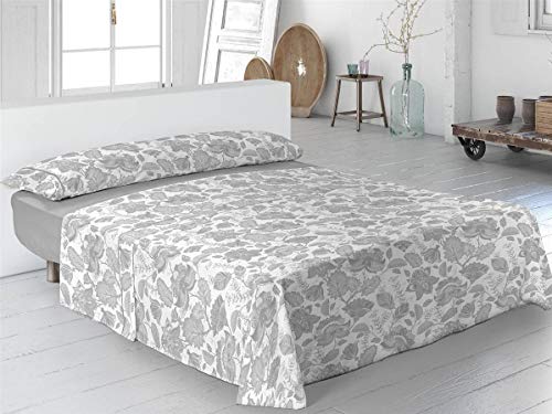 Pierre Cardin - Juego de sábanas Indiana - Cama 150 Cm - Color Gris C5