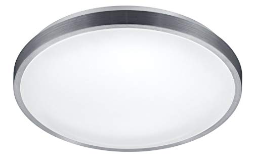 Reality Lighting - Plafón decorativo moderno Izar, LED integrado 80% ahorro de energía, Material Aluminio, Color Aluminio pulido