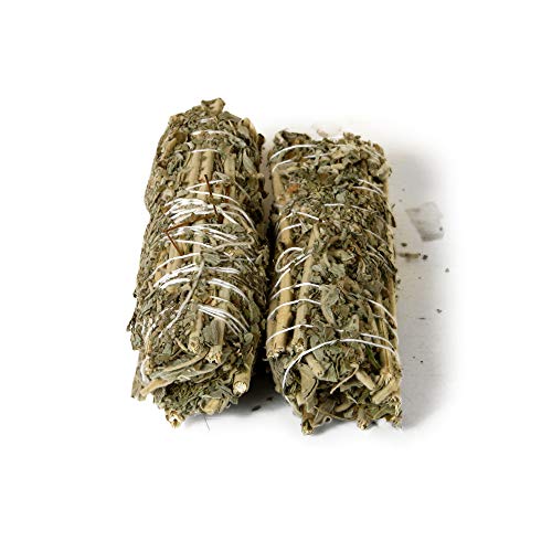 Salvia en palitos DHYANA - 2 palitos de 30 gramos cada uno y 15 centímetros - paquete de salvia en purificador de palitos, incienso para quemar para purificación y fumigación.