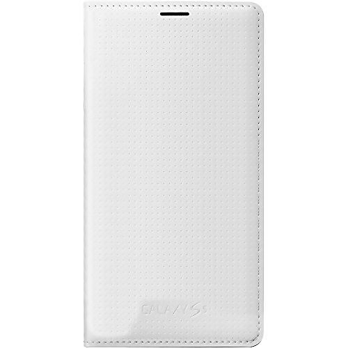 Samsung BT-EFWG900BH - Funda tipo flip con soporte de tarjeta para Samsung Galaxy S5 G900F, color blanco