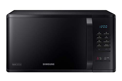 Samsung - Horno microondas Grill Combinado, 23 litros, 800 W, Grill 1100 W, Colo Negro, Ref. MS23K3513AK