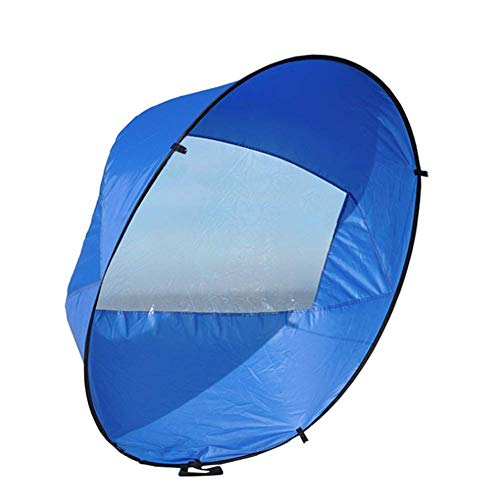 SparY Grande 42" Kayak Viento Vela Paleta, Canoa Instant Vela Juego, Plegable a Presión Tabla Viento Paleta para Kayaks,Canoas,Inflables,Tándems - Azul, 108x108cm