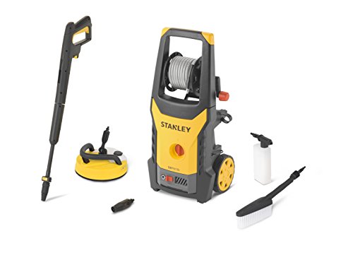 Stanley 14142 Hidrolimpiadora, motor universal con mini patio y cepillo fijo, 1800 W