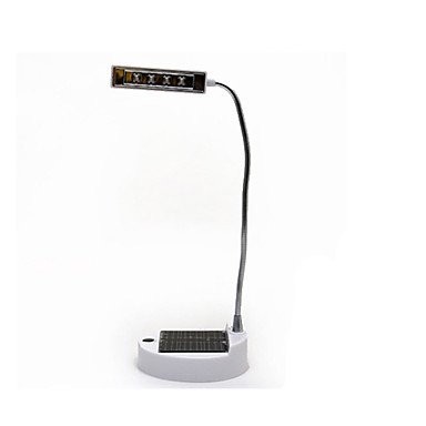 XIAOLE Solar lámpara de lectura USB powered 4-LED lámpara de sobremesa luz blanca lámpara de mesa flexible