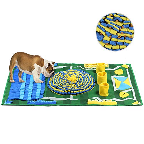 YOUTHINK Snuffle Mat para Perros Alfombra Olfato Perro Mat Mascotas Que fomenta Las Habilidades Naturales de forrajeo Colchonetas para Resbalar Antideslizantes Lavable a Máquina 39.2'' x 25.8''