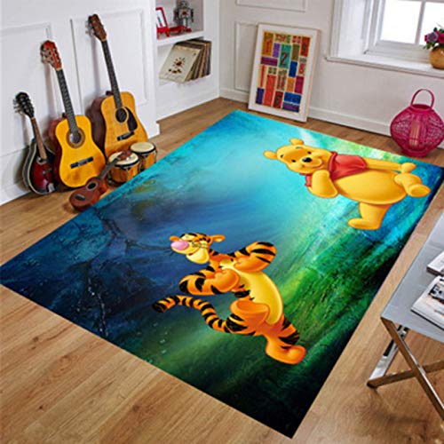 yug Alfombra Nórdica Rectangular para Gatear para Bebés, Manta De Juego para Niños De Interior, Regalo De Cumpleaños Suave, Dibujos Animados De Dibujos Animados Winnie The Pooh Tigger