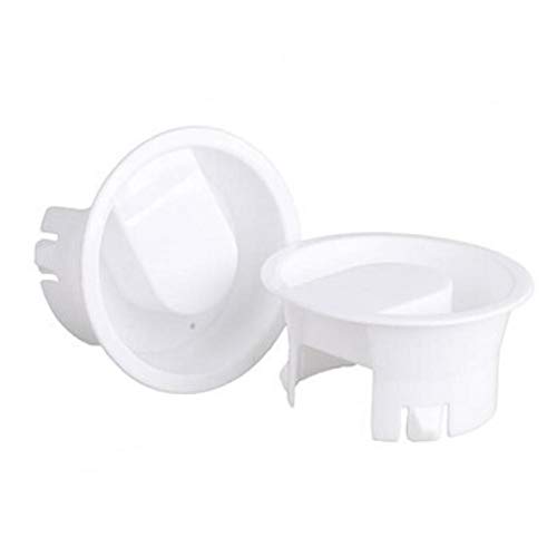 Zonfer La Jarra De Cristal De Agua 2pcs Tapas De La Categoría Alimenticia De Plástico Anti-Polvo Tapones Resistentes Cubiertas De Vidrio De La Bebida Jarra De Colada Jarra Blanca