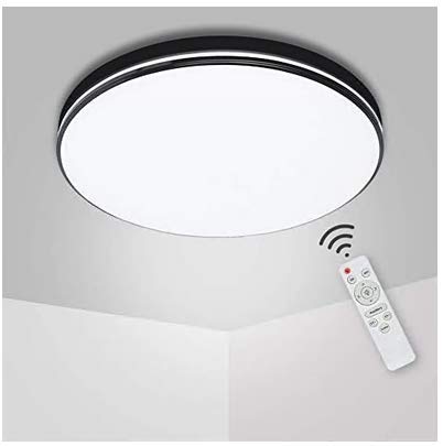 28 W LED Lámpara de Techo, bapro Plafón Luz de Techo LED Regulable, Plafon Techo Led Cocina Luz con Control Remoto para Baño Dormitorio Cocina Sala Estar Comedor[Clase de Eficiencia Energética A++]