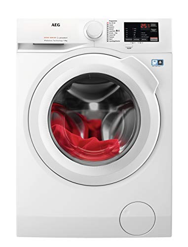 AEG L6FBI943 Lavadoras Freestanding de carga frontal, Serie 6000 ProSense, 1400 RPM A+++, 9 kg, A+++ -20%, Blanco