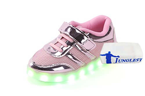 c0 EU 28,(+Pequeña Toalla) Zapatos Las Moda bebé luz Siete de Zapatos de de la y Zapatos, de los Mujeres Las LED, Nuevas lámpara los USB Color de