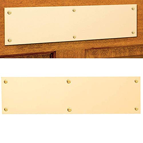 Carta de relleno latón placa – robusto, screw-shut cobertura de seguridad para buzón – Regular (300 x 75 mm)