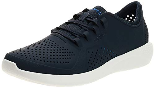 Crocs LiteRide Pacer M, Zapatillas Hombre, Azul (Navy/White 462b), 48/49 EU