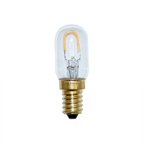 Filament nevera lámpara tubo LED 1 W blanco cálido 2700 K T22=15 W E14