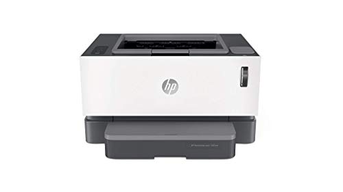 HP Neverstop Laser 1001nw – Impresora con depósito de tóner para imprimir hasta 5000 páginas, Impresión monocromo de hasta 20 ppm (WiFi, USB, HP Smart App), Color Blanco