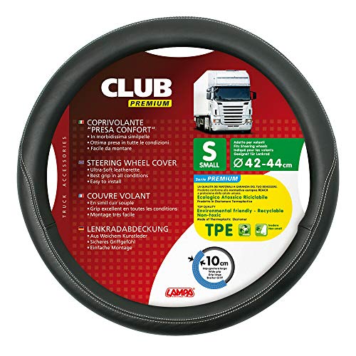 Lampa Protector de Volante de Carro Club Premium Negro 42/44 cm