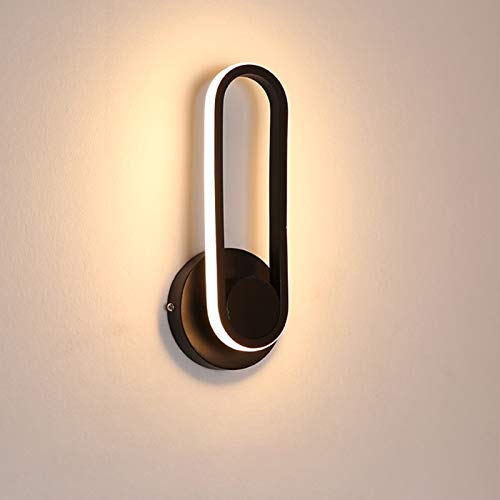 Lámpara de Pared LED 12W, 330 ° Giratorio Luz de Pared Regulable , Iluminación de Diseño Moderno Utilizada en Pasillos Dormitorios Salas de Estar Comedores Salas de Estudio Cafeterías.