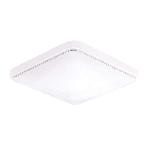 Lixada Lámpara de Techo Cuadrado AC220-V Moderno Panel Luminaria para Baño Dormitorio Cocina Sala de Estar Comedor Balcón Pasillo