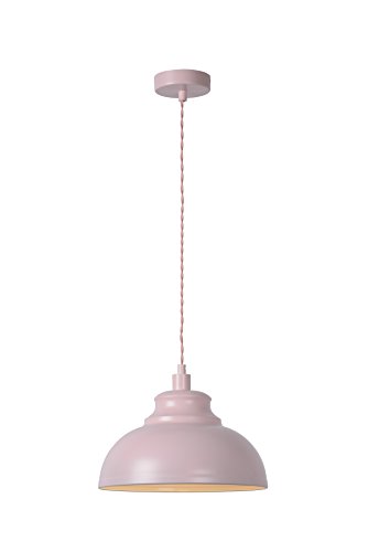 Lucide ISLA - Lámpara de techo (29 cm de diámetro, 1 bombilla E14), color rosa