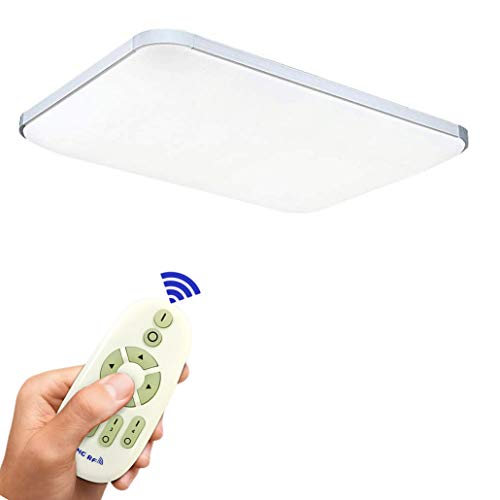 MYHOO 72W LED Lámpara de techo ultra delgada Regulable Moderna de Alta calidad,Lámpara de panel de techo pare Sala de estar,Corredor,Dormitorio,Plata (72W Regulable)