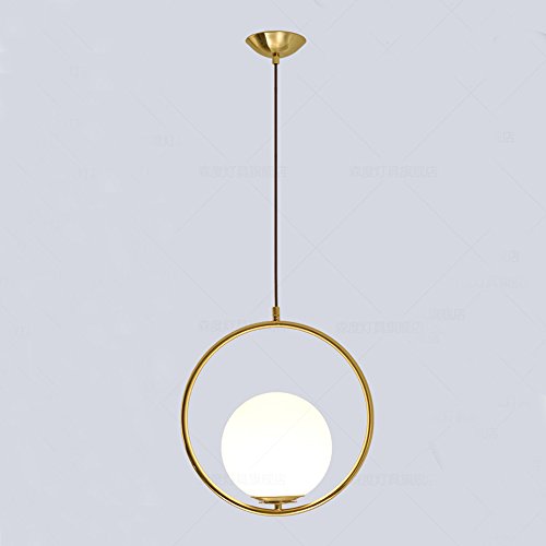 MZStech Modern Fashion Iron Glass Pendant Light (Oro)