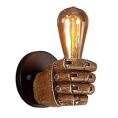 NIUYAO Applique Lámparas de pared Luz de Mano Iluminación Bañadores de pared Industrial Retro Ajustable Latón- Mano derecha