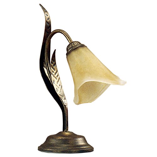 onli Alga lámpara de mesilla estilo clásico, Marrón