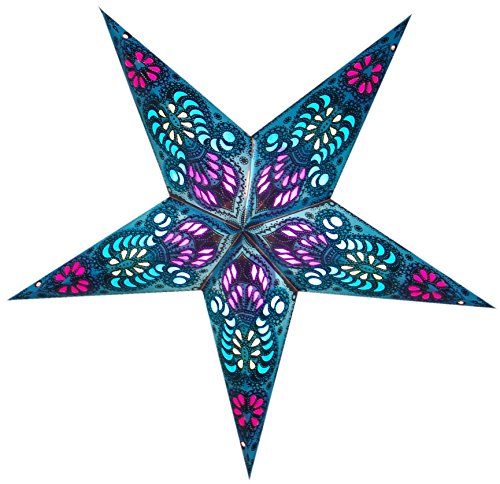 Papel estampado), diseño de estrella, hecho a mano en colores brillantes y diseños – ARCTURUS