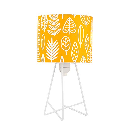 Pauleen 48046 Lámpara de sobremesa 48046 Cute Little Leaves Lamp máx. 20 W, Lámpara para bombillas E14, Lámpara infantil hojas, Amarillo, Sin bombilla