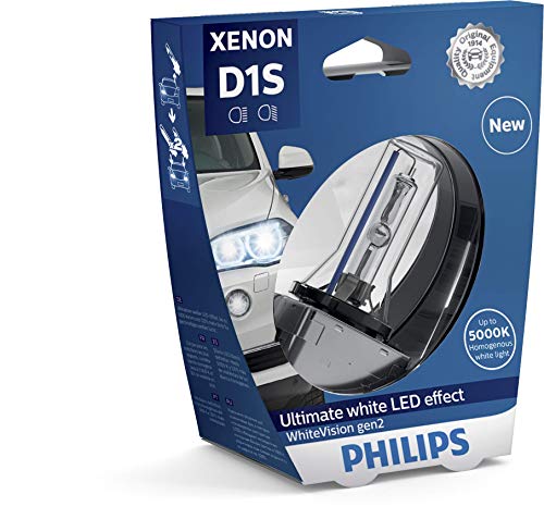 Philips 85415WHV2S1 - Faros delanteros de xenón con bombilla WhiteVision gen2 D1S, 1 unidad