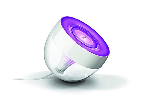 Philips Hue Iris Lámpara de Mesa Inteligente LED, Luz Blanca y de Colores, Compatible con Alexa y Google Home