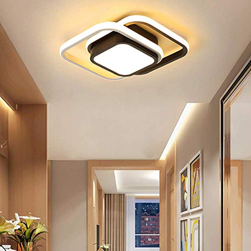 Plafón LED de techo, 26 W, lámpara de techo, plafón moderno para baño, dormitorio, pasillo, IP54, 3000 K (luz cálida)