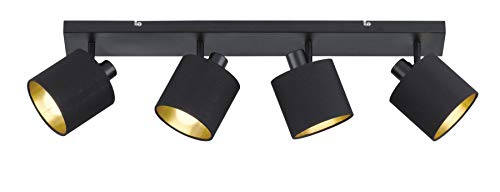 Reality LIGHTING, TOMMY ,excl. 4 x E14, máx.. 28W, Negro mate