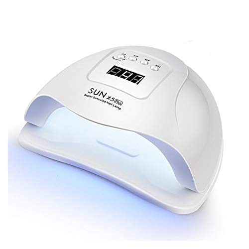 Secador de uñas Lámpara UV for uñas de manicura de uñas Secador de 180W LED de la lámpara Urge curado UV Gel Esmalte de uñas con el movimiento del sensor de la pantalla LCD ( Color : SUNX5 PLUS )