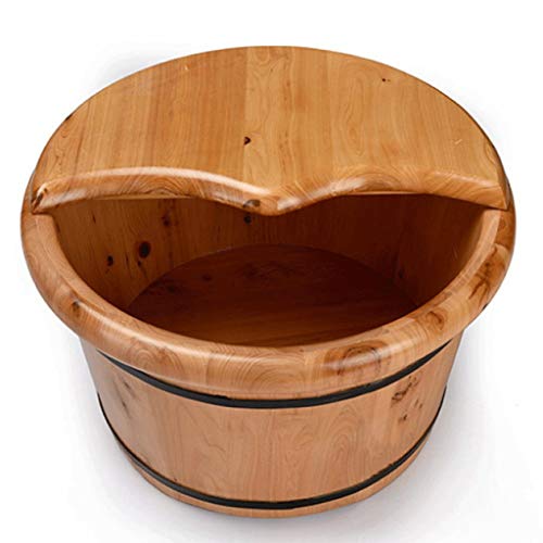 STRAW Lavabo de pie de Madera, bañera de pie de Madera Maciza, tazón de pedicura, SPA, Masaje, Cedro, pedicura, barriles, hogar, baño de pies, Barril