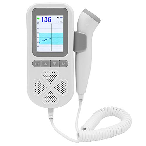 taianle Monitor Fetal Portátil Detector de Latidos del Corazón para Mujeres Embarazadas Monitor Fetal con Pilas Monitor Fetal de Alta Fidelidad para Dispositivo de Madre Embarazada