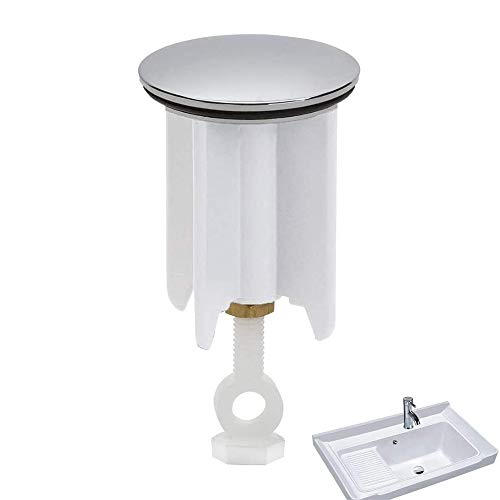 Tapón de drenaje de alta calidad TangYuan,tapón de fregadero inferior,tapón de fregadero universal,tapón de lavabo ajustable-tapón de baño de ⌀40 mm (la altura es ajustable entre 6,5 cm-9 cm)